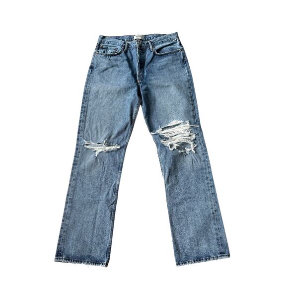 AGOLDE Lana Straight Jean Backdrop Distressed - Picture 2 of 10